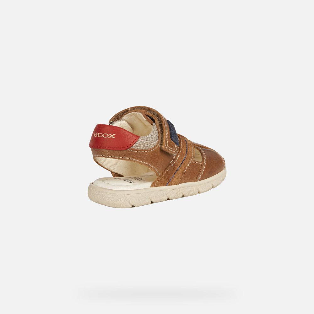 Sandalias Geox Bebe Marrom - Alul Boy - ZSXAY7810